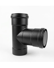 TEE REGISTRO PELLET A INOX D 80 MM